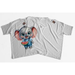 GENERICO - Camiseta Piel Durazno Elefante Cute 2