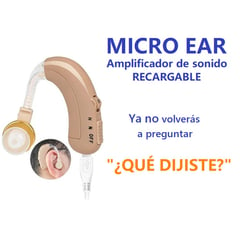 GENERICO - Micro Ear Audifono Amplificador para Sordera Recargable