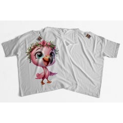 GENERICO - Camiseta Piel Durazno Flamingo Cute 2