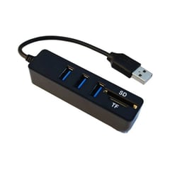 RAMITECH - Multipuerto Usb Y Sd Gr-5port Color Negro