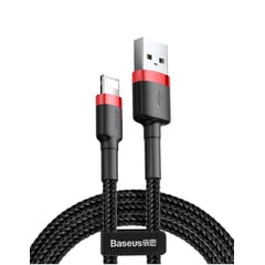 BASEUS - Cable Para iPhone - iPad Reforzado Carga Rápida Uso Rudo 1m