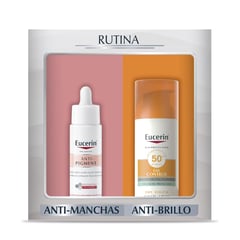 EUCERIN - Kit Bloqueador ToqueSeco Fps50+Antipigment CremaDia50ML