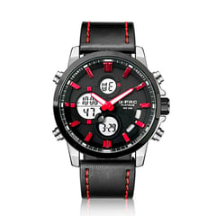 GFORCE - Reloj G-force Original Al163 Digital Cuero Hombre + Estuche