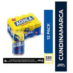 AGUILA - Pack X12 Cerveza Aguila Lata 330 Ml