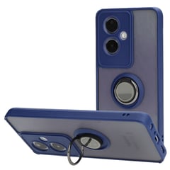 GENERICO - Funda Estuche Mate Con Anillo Compatible Con Oppo A79 5G Azul