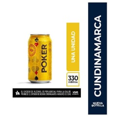 POKER - Cerveza Lata 330 Ml