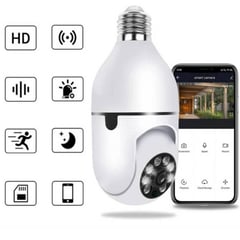 AWEI - CamaraTipo Bombillo Vision Nocturna Wifi 360°