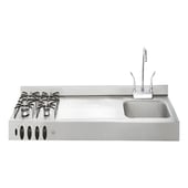 HACEB - Mesón Ovata Inox 1,80 Mts Pozuelo Derecho Gn9001773