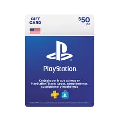 PLAYSTATION - Tarjeta Network PSN 50 Dolares para cuenta USA