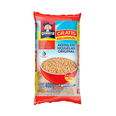 QUAKER - Avena Hojuelas Bolsa x 400g