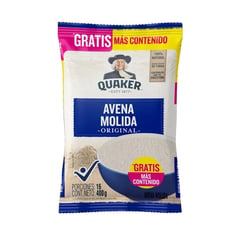 QUAKER - Avena Molida Bolsa x 400g