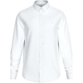 CALVIN KLEIN - Camisa blanca slim con mini monograma