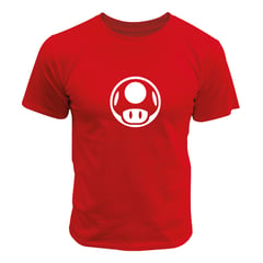 ANONIMO - Camiseta Gamer Hongo 1 Up Vida Mario Bros