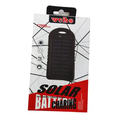 WEIBO - Power Bank Solar Cargador Portatil Bateria Externa 12000mah