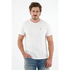 TENNIS - Camiseta crudo estampada en espalda para hombre