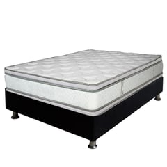 PLUMA HOME - Euro Tecnology Colchón Ultracomodo Doble140x190  Gratis Basecama