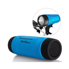 MYMOBILE - Parlante Para Bicicleta Con Bluetooth Linterna Power Bank