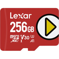 LEXAR - ⭐ PLAY MicroSD 256GB UHS-1, U3, V30 - Hasta 150 MB/s ⭐