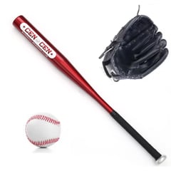 GENERICO - Set De Baseball Kit Béisbol Bate De Aluminio Guante Y Pelota