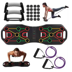 GENERICO - Tabla Push Up Flexiones Pecho Hombro Espalda Codigo De Color