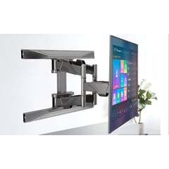 GENERICO - Soporte Giratorio Doble Brazo Para Tv 40 a 80 Inclinable Ajustable