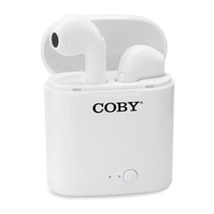 COBY - AURICULARES EARBUDS INALÁMBRICOS BLANCOS