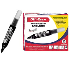 OFFI ESCO - 10 Marcadores Para tablero Recargable OE-506