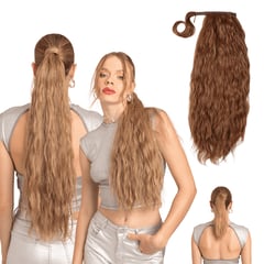 MY DOLL HAIR - Ponytail Ondulada Shak 26 pulgadas - Rubio Cobrizo