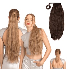 MY DOLL HAIR - Ponytail Ondulada Shak 26 pulgadas - Castaño Miel