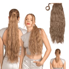 MY DOLL HAIR - Ponytail Ondulada Shak 26 pulgadas - Rubio Perlado