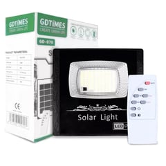 DANKI - Reflector Recargable Lampara Panel Solar Luz Led Iluminacion Exterior