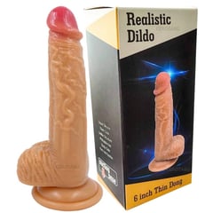 GENERICO - Dildo Realista Consolador Pene Silicona Médica 20 Cm