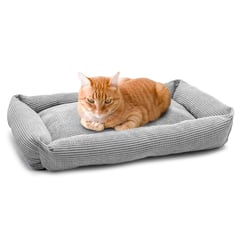 ENERGY PLUS - Cama Antiestres Viscoelástica Microfibra para Gato Elegante