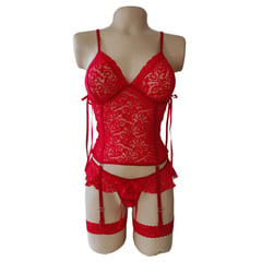 GENERICO - Conjunto Babydoll Lenceria Sensual Ligueros