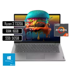 LENOVO - PORTATIL V14 - AMD RYZEN 3 7320U - 16GB LPDDR5 - 512GB SSD - PANT 14" FHD RJ45 - GREY