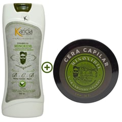 KARICIA - Shampoo Hombre Minoxidil + Crema para Peinar