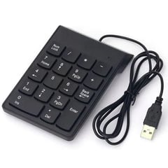 RAMITECH - Teclado Numérico Usb Con Cable 18 Teclas Mini Para Computador