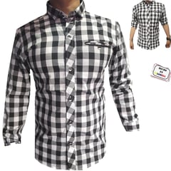 ZAFIRO JEANS - Camisa a cuadros para hombre en manga larga