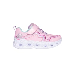 SKECHERS - Tenis Ñiña Heart Lights - Rosado