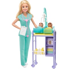 GENERICO - Barbie Carreras Doctora Pediátra Playset Mattel