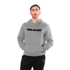 KRUNNER - Saco Hoodie Para Hombre Gris Claro.-