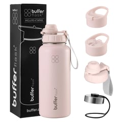 BUFFER FLASK - Termo Botella Agua Termica Inoxidable Buffer+Tapas - Rosa