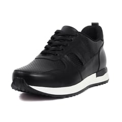 VIAR - Tenis Cuero Para Hombre Walfer Negro