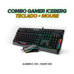 ICEBERG - COMBO GAMER DEMOLISHER MOUSE Y TECLADO RGB