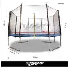 XTREME LIFE - Trampolin Saltarin 3.90 Mts Para Niños Con Malla Eventos