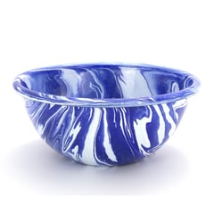 MACUIRA - Bowl Ensaladera 4000ml en Peltre Duna Azul