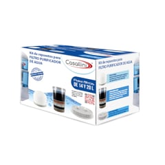 CASALLINI - Kit De Repuestos Para Filtro Purificador De Agua - Blanco