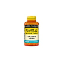 MASON NATURAL - Vitamina E 400 C 500 Y Betataroteno 10000iu X 60 Tab Mason