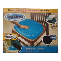 EGG SITTER - Cojin Almohada Gel Silla Asiento Descanso Flexible Funda