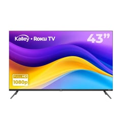 KALLEY - TV 43" Pulgadas 109 cm K-RTV43HD Smart TV Roku TV